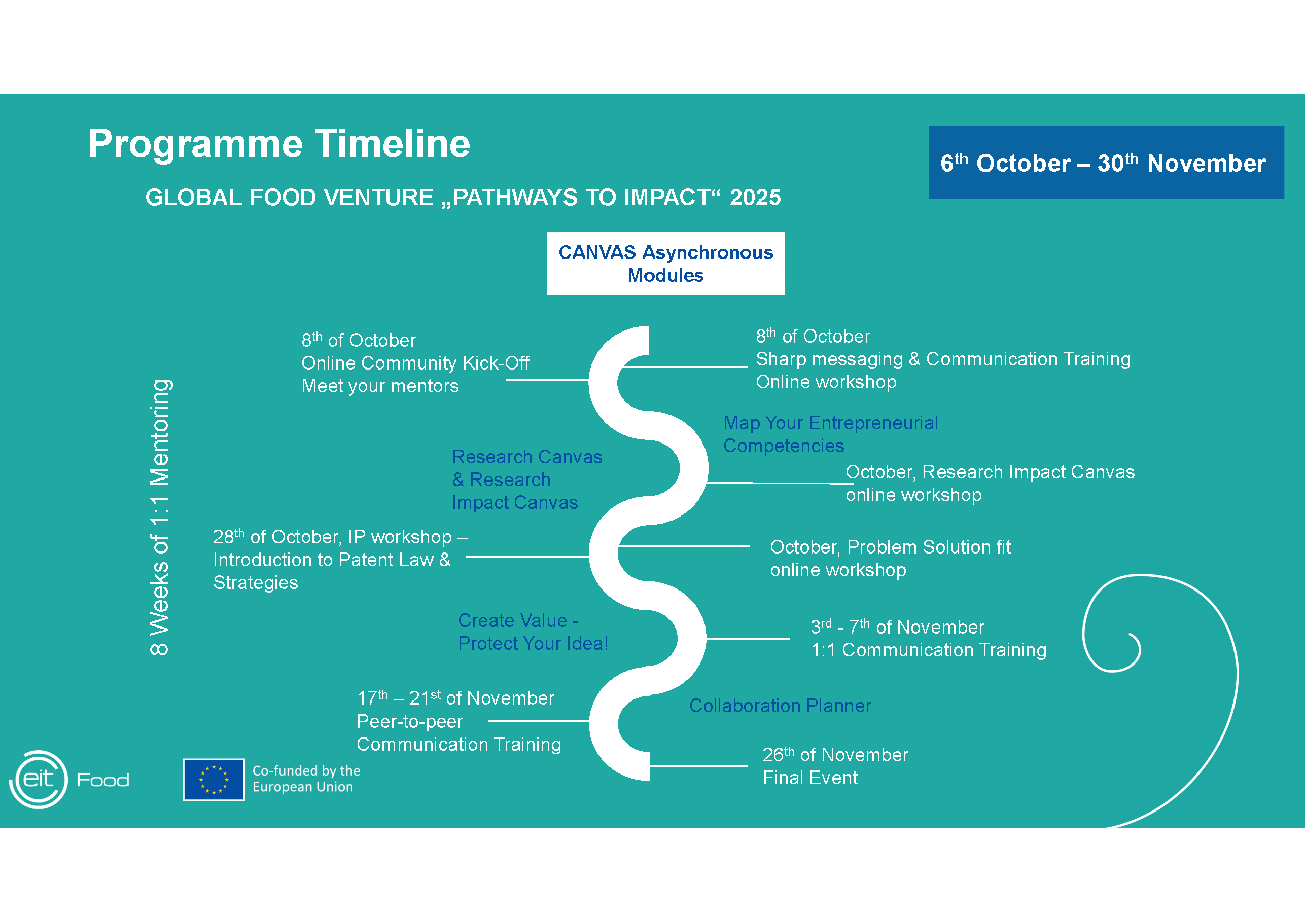 P2 I Programme timeline 2025